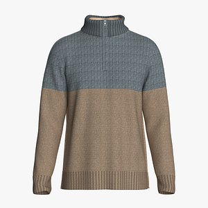 Male knit long sleeve 3D