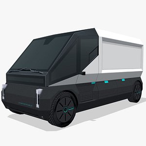 3D Generic electric van model