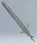 3D model sword cartoon