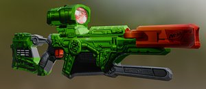 Nerf Dread Zombie Strike 3D model