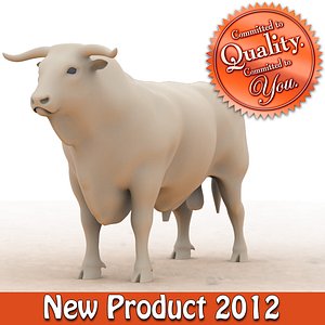 3d bull modeled