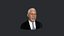 Morgan Freeman - cabeça de busto realista pronta Modelo 3D