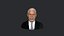 Morgan Freeman - cabeça de busto realista pronta Modelo 3D