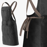 Barista Work Apron Black