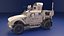 Modèle de véhicule militaire Oshkosh M-Atv Low-poly