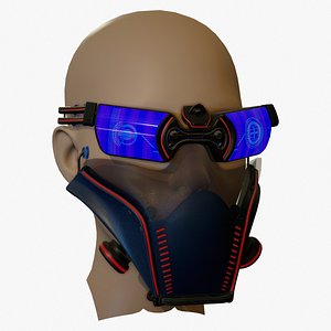 3D Sci fi Glasses Goggles and Mask 3