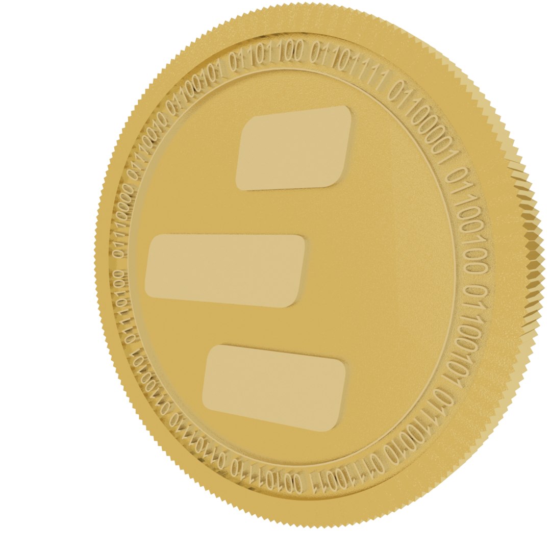 3D nash exchange gold coin - TurboSquid 1458311