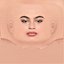 Ariana Greenblatt Head - No Hair - Low poly head for game