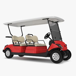 Four Seat Electric Car Yamaha Red