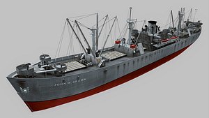 liberty ships 3d model