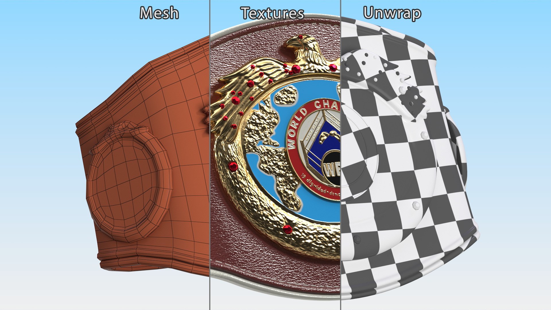 World Champion Belt WBO 3D - TurboSquid 2139453