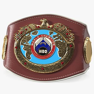 World Champion Belt WBO 3D