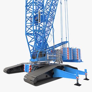 Liebherr LR 1600 2 Crawler Crane 49m Blue Cabine Rigged