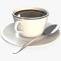 Realistic Cup Of Coffee