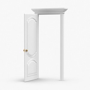 classic-doors---door-4-open 3D model