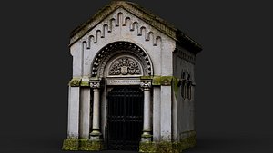 3D damaged graveyard tomb temple PBR photogrammetry