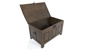 3D medieval chest