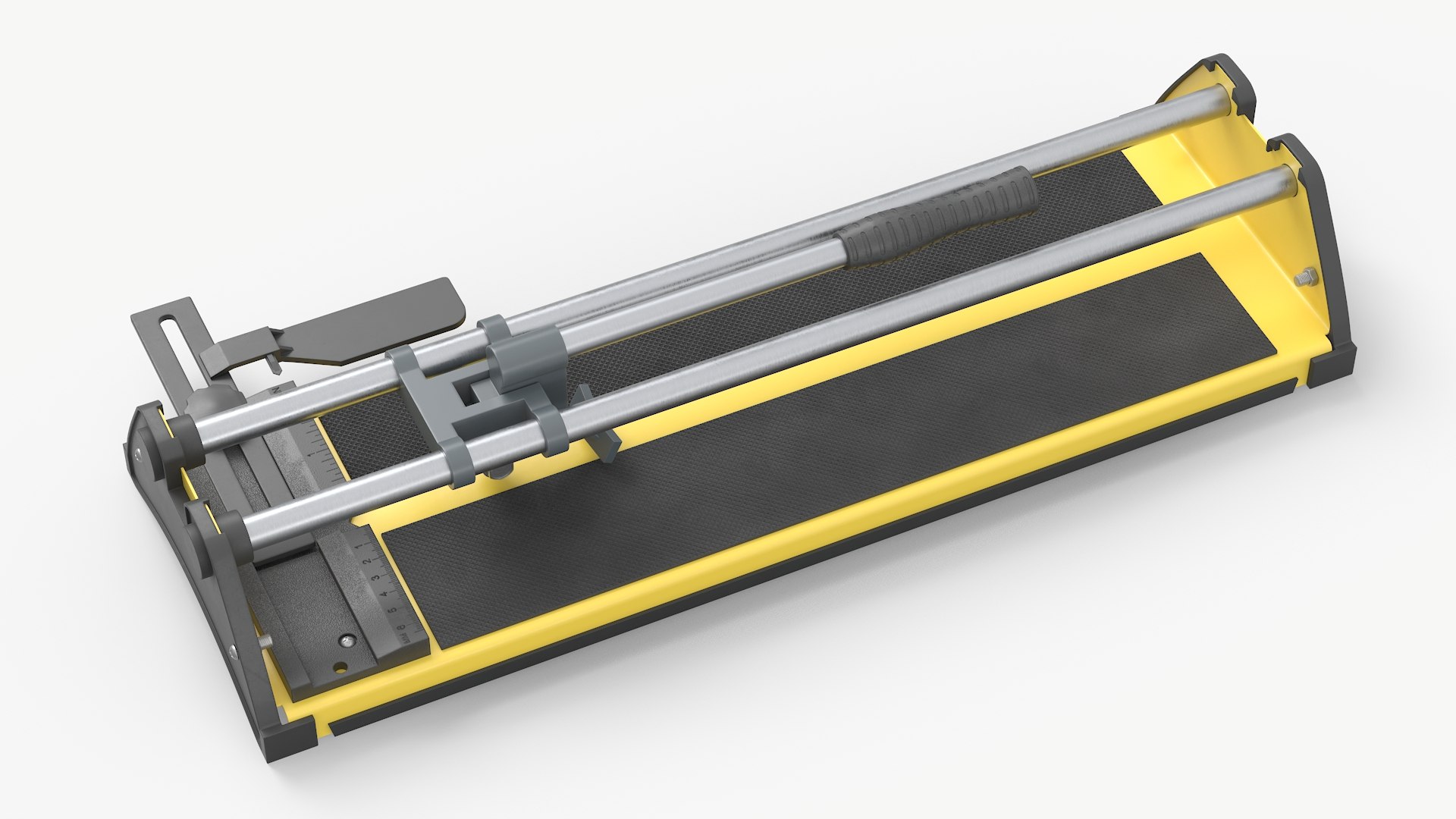 3D Tile Cutter With Blue Ceramic Tile Model - TurboSquid 2497282