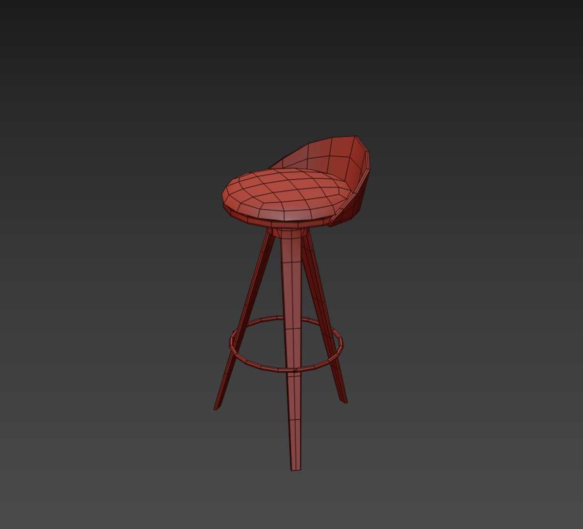 3D Bar Stool Chair Model - TurboSquid 1660927