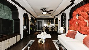 3D Apartment 05 - Maiholuxury - MAX FBX OBJ SKP DAE Simlab