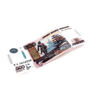 3D model 500 Russian Roubles Banknote