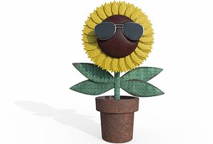 cool sun flower 3D