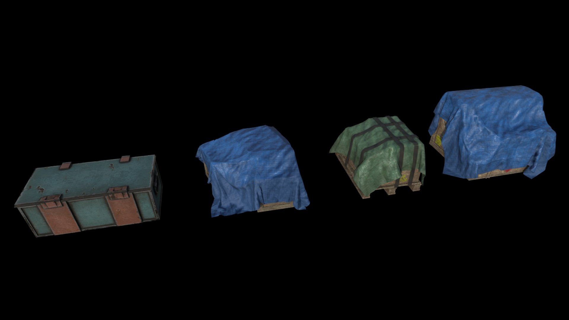 3D Crates Pack 2 Model - TurboSquid 2100308