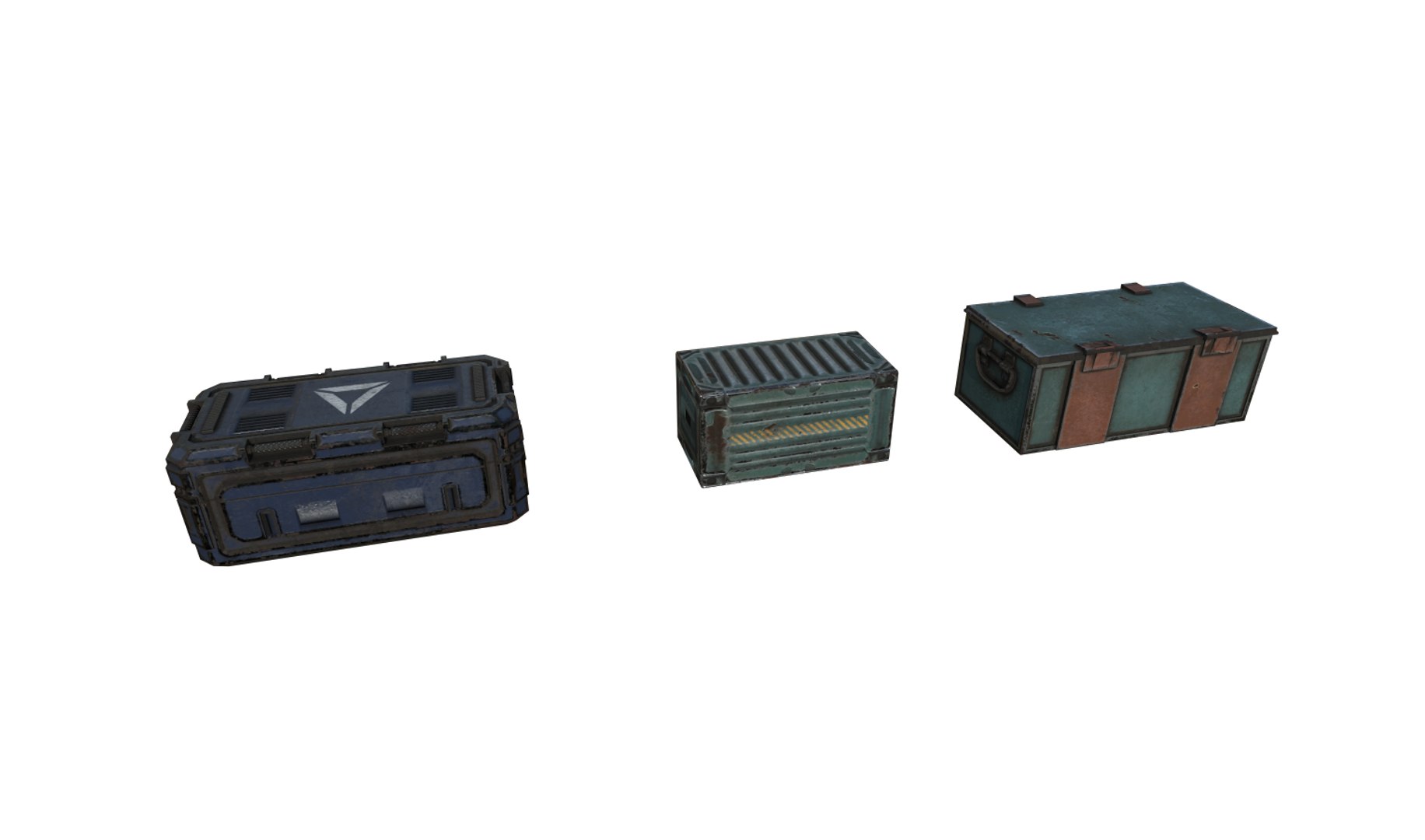 3D Crates Pack 2 Model - TurboSquid 2100308