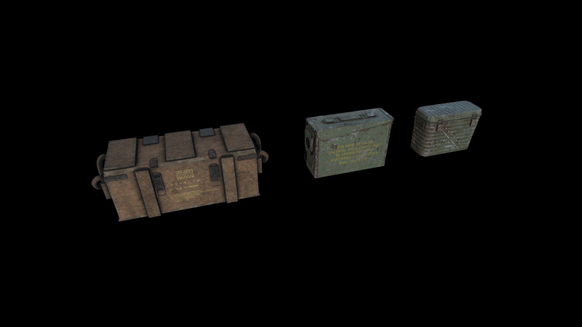 3D Crates Pack 2 Model - TurboSquid 2100308