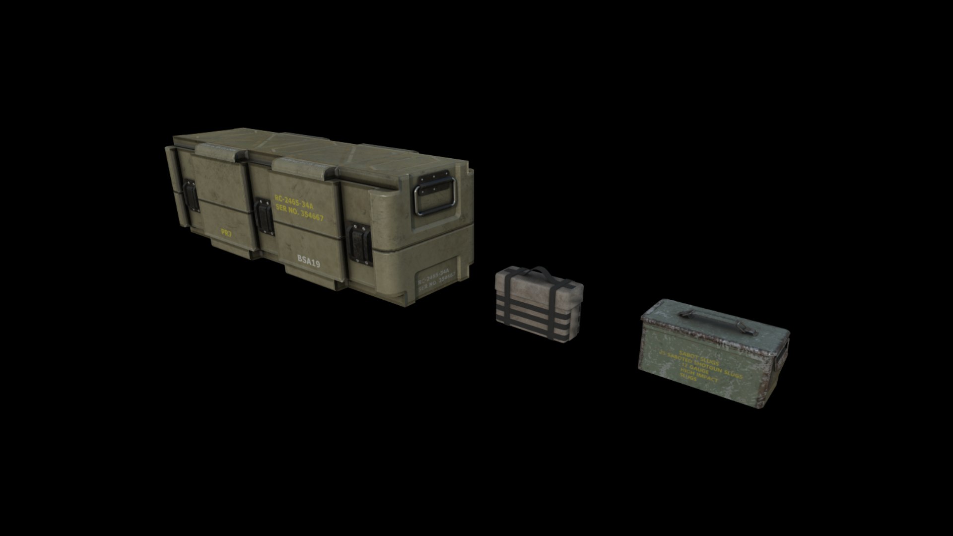 3D Crates Pack 2 Model - TurboSquid 2100308