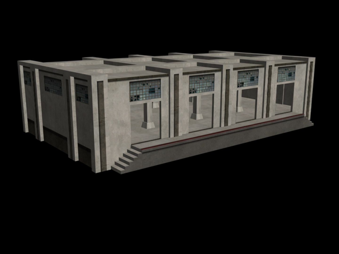3d model storage city building