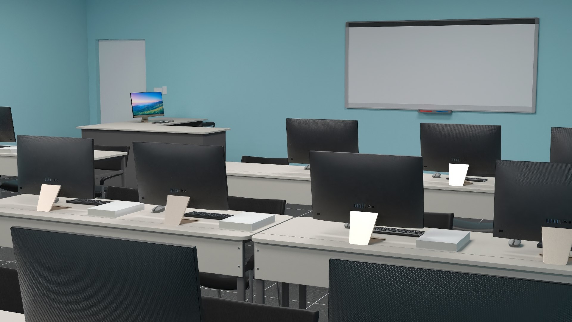 3D Model Computer Lab Classroom - TurboSquid 2376423