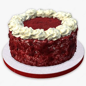 Red Velvet Cake 3D model