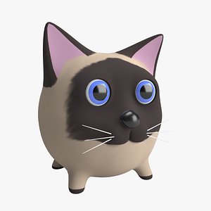 3D Cute Cat model