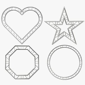Modular Truss Shape Collection 3D model