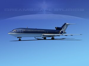 airline boeing 727 727-200 3d lwo