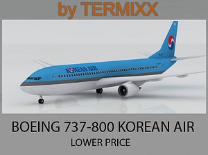 3d model airplane boeing air