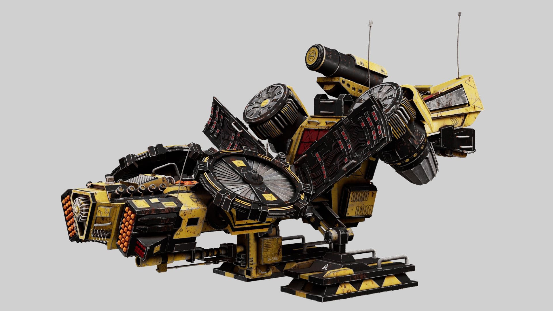 Sci-fi Military war drone 3D model https://p.turbosquid.com/ts-thumb/xg/ZJmEao/7L/2/jpg/1716282444/1920x1080/fit_q87/d459625709d02cff2e11ecd69d5025a4d1c52865/2.jpg
