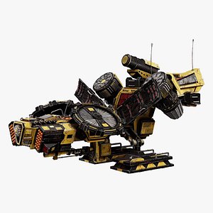 Sci-fi Military war drone 3D model