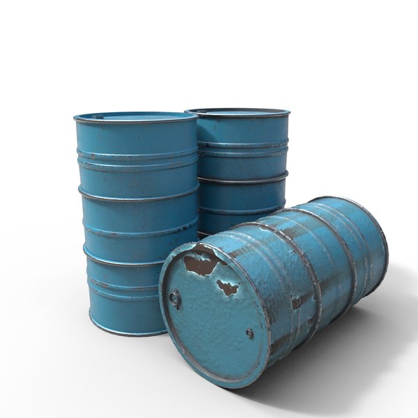 Industrial Oil Barrel 3D model