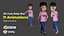 Cartoon Boy Teen manipuliert und animiert in Blender mit Unity