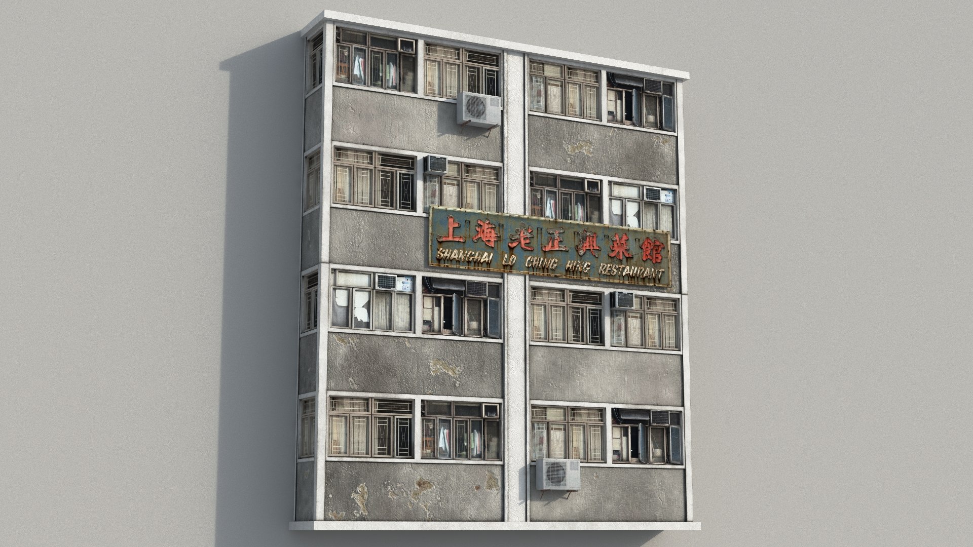 3D Hong Kong Building Front Model - TurboSquid 1733516