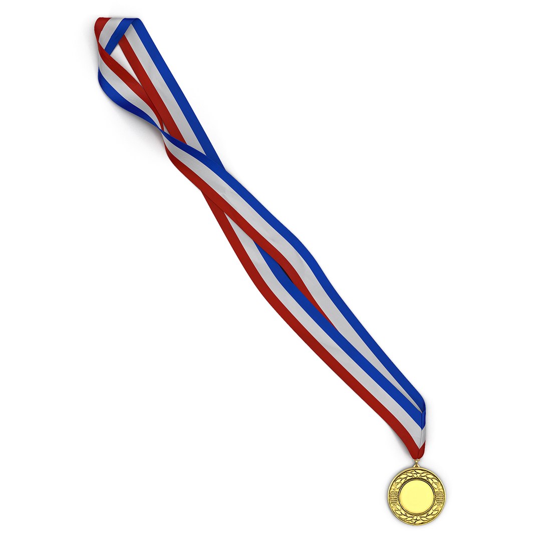 Award Medal 2 Gold 3D Model 3D model preview