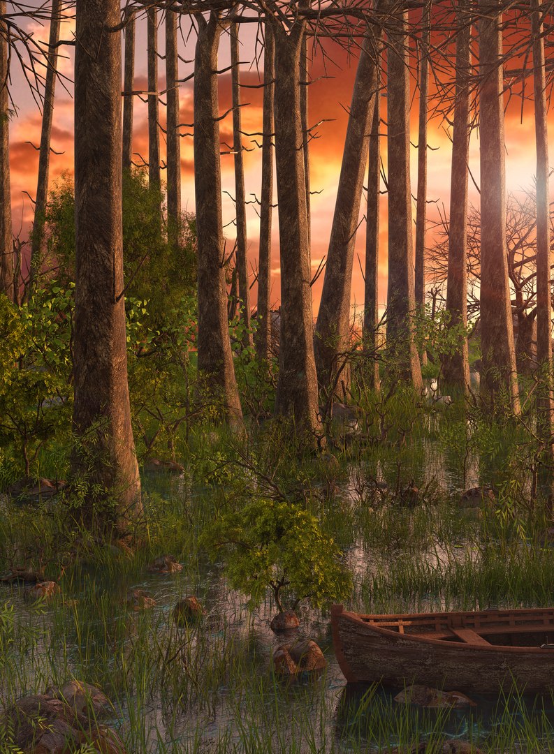 swamp 3D https://p.turbosquid.com/ts-thumb/xg/pNwcfE/zTkm6gim/forest4/jpg/1585656476/1920x1080/fit_q87/7c2a98ad832c576de8cacb75c326fd107348f4a6/forest4.jpg