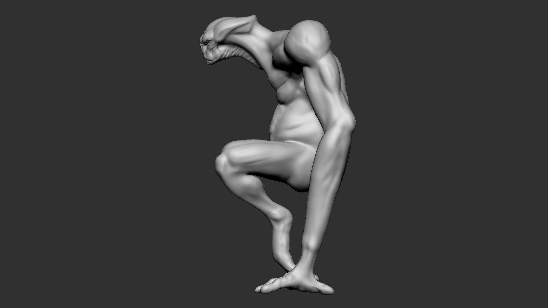3D Model Horror Monster Creature - TurboSquid 1697602