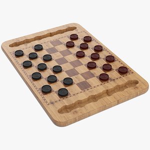 3D Checkers model