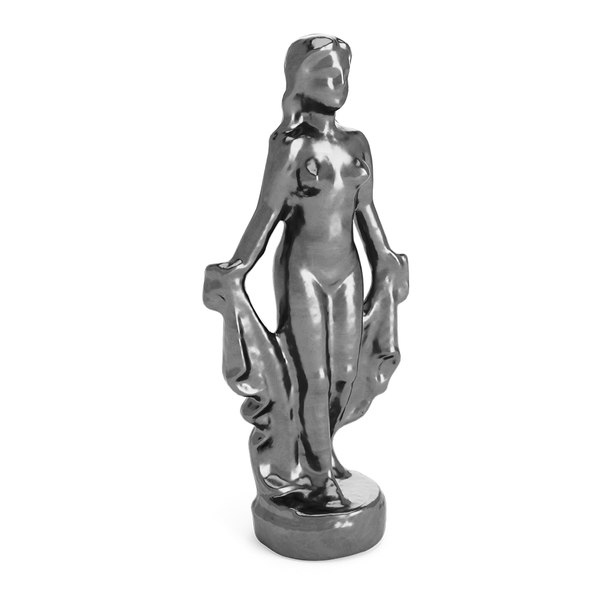 3D bronze woman figure model