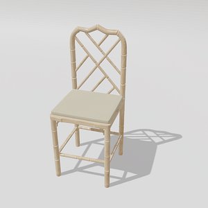 silla de bambu 3D model
