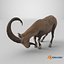 Alpine Ibex with Large Horns 3D