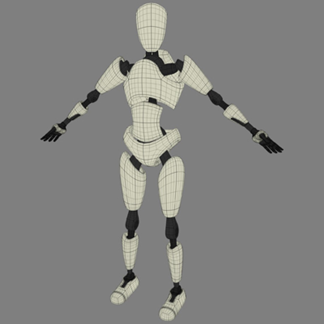 robot character 3d model